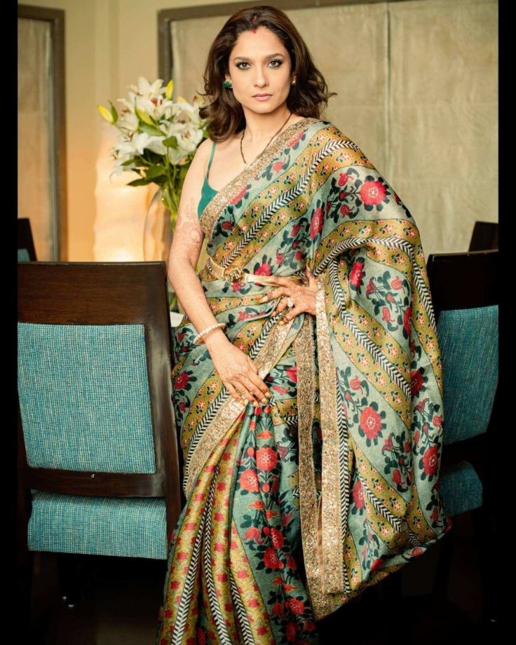 Ankita Lokhande, Rubina Dilaik, And Mouni Roy Are Grace Personified In Organza Saree 858352