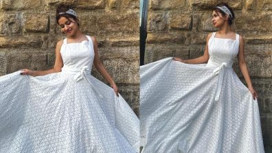 Avneet Kaur Looks Angelic In White Long Gown