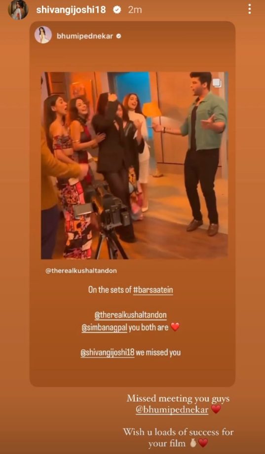 Barsaatein BTS: Shivangi Joshi and cast groove with Bhumi Pednekar, Shehnaaz Gill & Kusha Kapila [Video] 857459