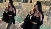 Bewitching in Black! Malavika Mohanan gives bold spin in bralette and flared pants
