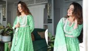 Bookmark Shivangi Joshi’s Green Anarkali Set Worth 11,900 For Dussehra Celebrations