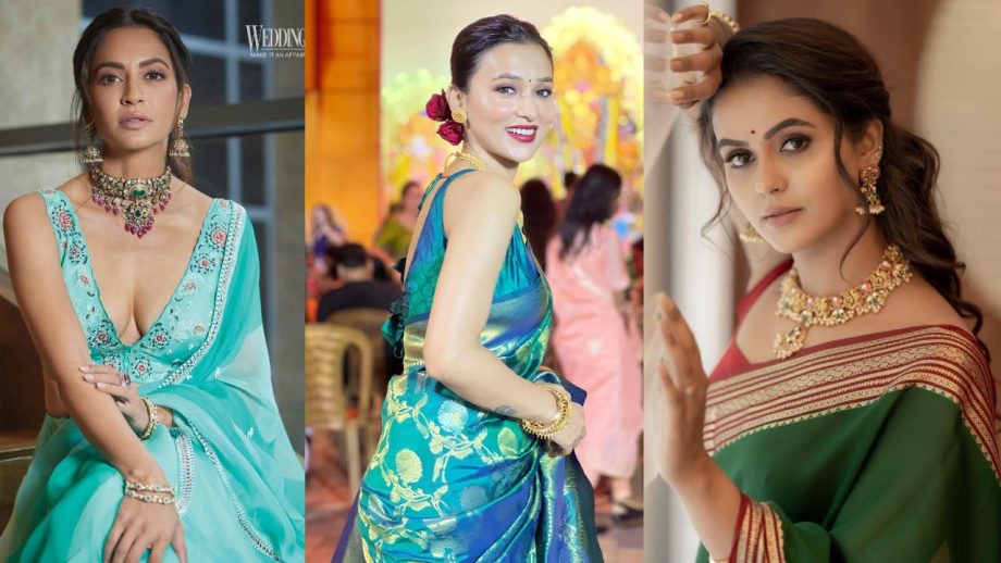 Chaitra Latha, Mimi Chakraborty & Kriti Kharbanda's Unbound Love For Sarees And Lehengas 864064