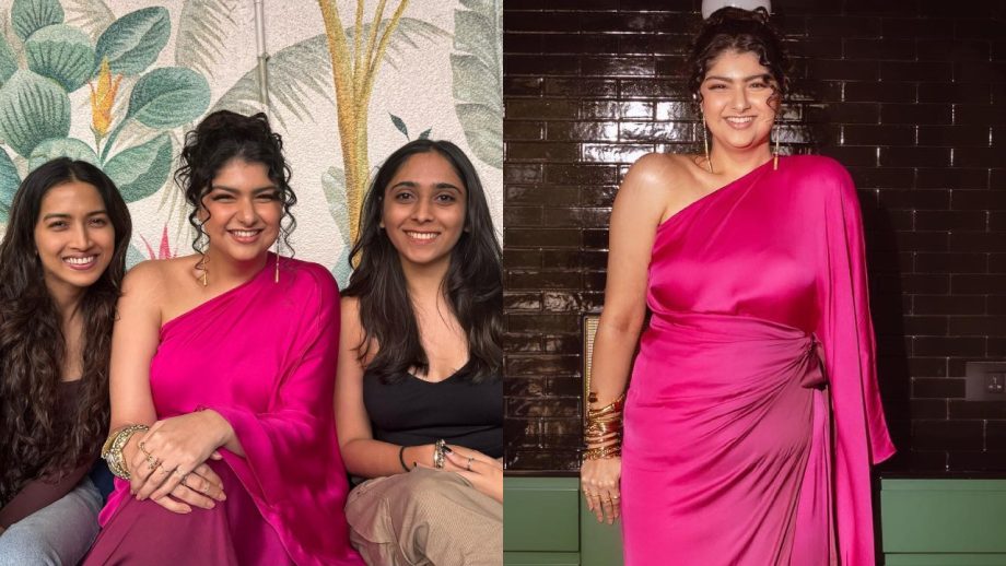 Cocktail Couture: Anshula Kapoor glows in one-shoulder midnight plum dress, check out 862713