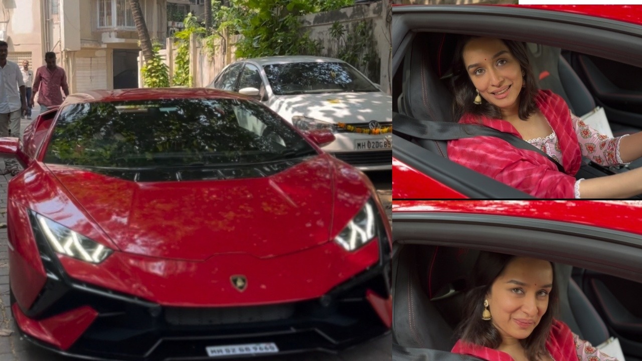 Congratulations! Shraddha Kapoor drives home a luxurious ₹4.8 crore Lamborghini Huracan Tecnica 864169