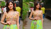 Divya Khosla Kumar Radiates Charm In Floral Blouse And Green Skirt, Take Goals