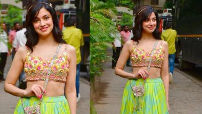 Divya Khosla Kumar Radiates Charm In Floral Blouse And Green Skirt, Take Goals