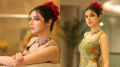 Divya Khosla Kumar Turns Muse In Floral Print Short Kurta And Pencil Pant With Rose Bun, See Here