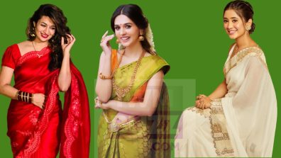 Divyanka Tripathi, Shivangi Joshi, And Pranali Rathod Flaunt Ethereal Charm In Designer Sarees