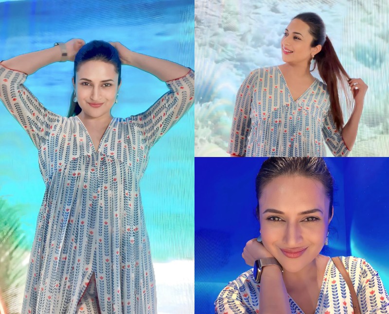 Divyanka Tripathi's Printed Kurta Pajama Are Perfect Spring Fashion Goals, Take Cues 861830