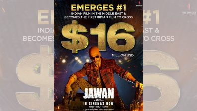 Emerged as the #1 Indian film in the Middle East, Jawan becomes the first film to cross the $16 Million collection in the UAE