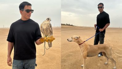 Fateh BTS: Sonu Sood poses with a gorgeous falcon bird, pictures viral