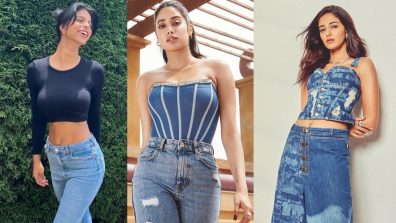 Get Denim Jeans Style From Bollywood Stars Ananya Panday, Janhvi Kapoor & Suhana Khan