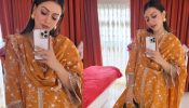 Get Ready This Diwali Like Hansika Motwani In Orange Kurta Set Of Rs. 10,900