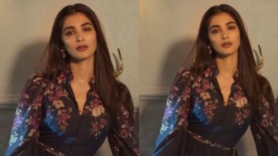 Gorgeous! Pooja Hegde is all set for a windy Autumn season in black floral mini dress