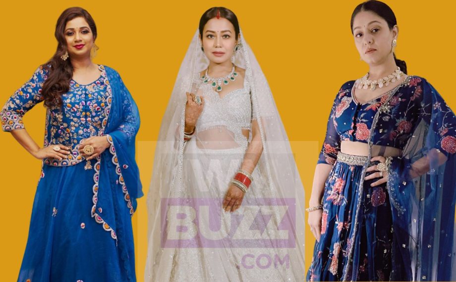 Hairstyles For Lehengas From Sunidhi Chauhan, Neha Kakkar, And Shreya Ghoshal 859458