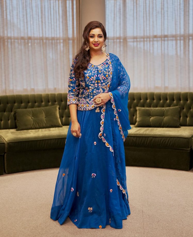 Hairstyles For Lehengas From Sunidhi Chauhan, Neha Kakkar, And Shreya Ghoshal 859451