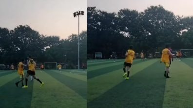 “Hat-trick,” Kartik Aaryan goes on ‘goal’ spree during football match, Checkout video