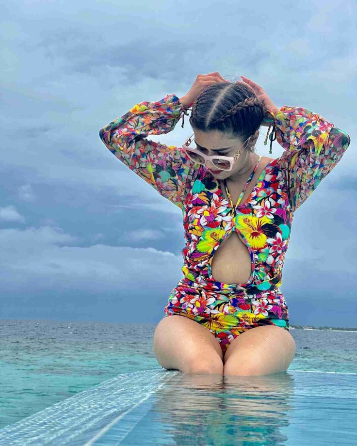 Hotness Personified! Tina Dutta turns up sass in cutout bohemian monokini in Maldives [Photos] 857694