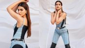 In Photos: Kriti Sanon’s bicolour denim corset outfit is high fashion gem