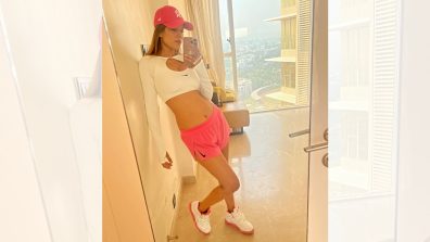 In Photos: Nia Sharma Flaunts Her Curvy Figure In Crop Top And Shorts