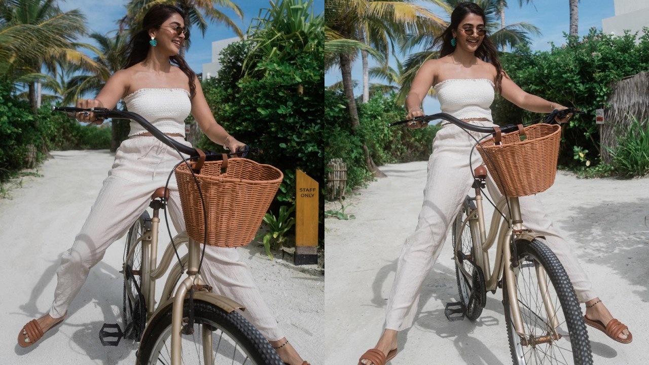 In Photos: Pooja Hegde Takes Adventure Ride In Maldives 861606