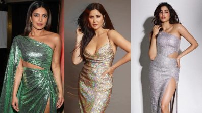 Janhvi Kapoor, Katrina Kaif To Priyanka Chopra: Divas Glam Up In Glittery Dress