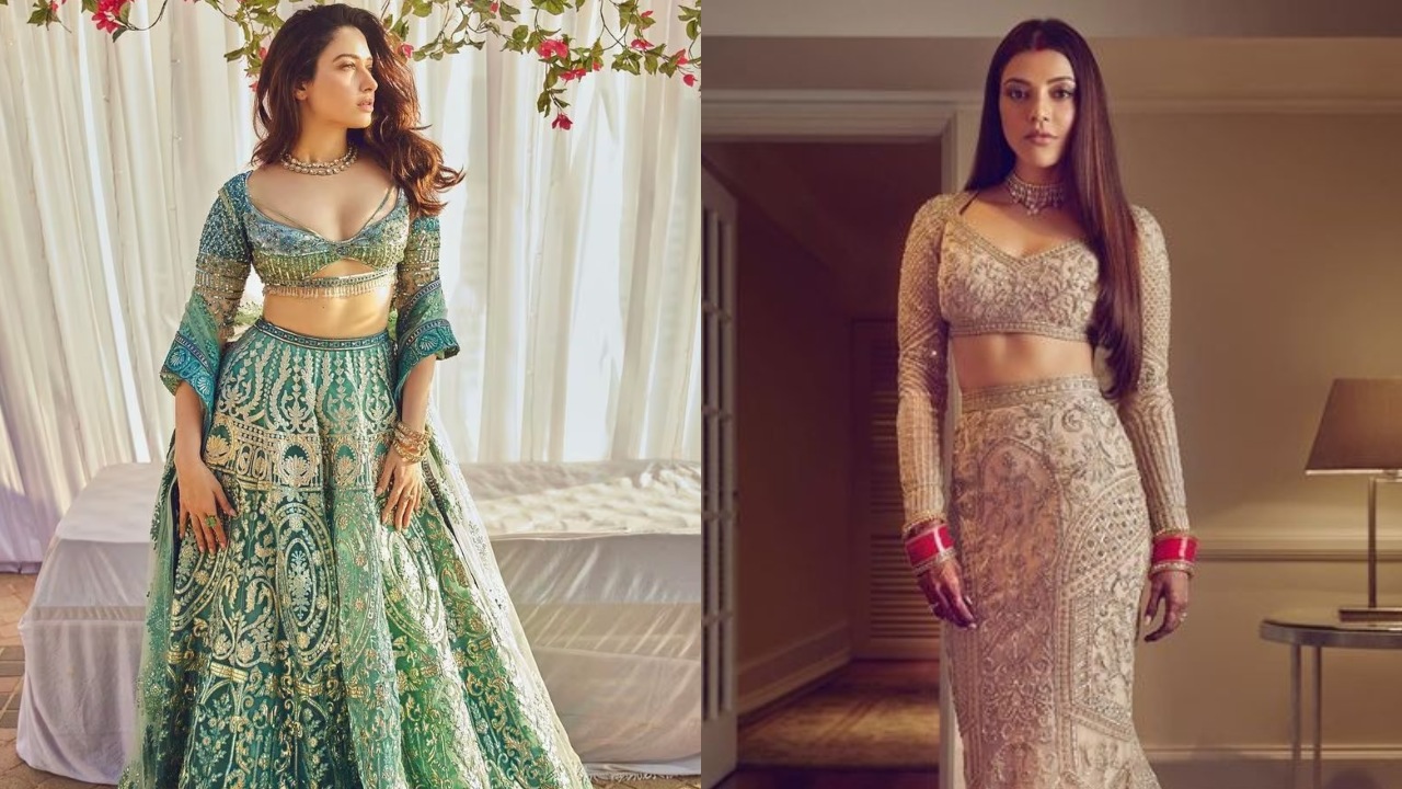 Kajal Aggarwal and Tamanna Bhatia’s styling tips for contemporary wedding lehengas [Photos] 857752