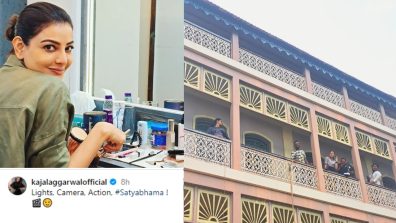 Kajal Aggarwal shares intriguing BTS photos from Satyabhama set