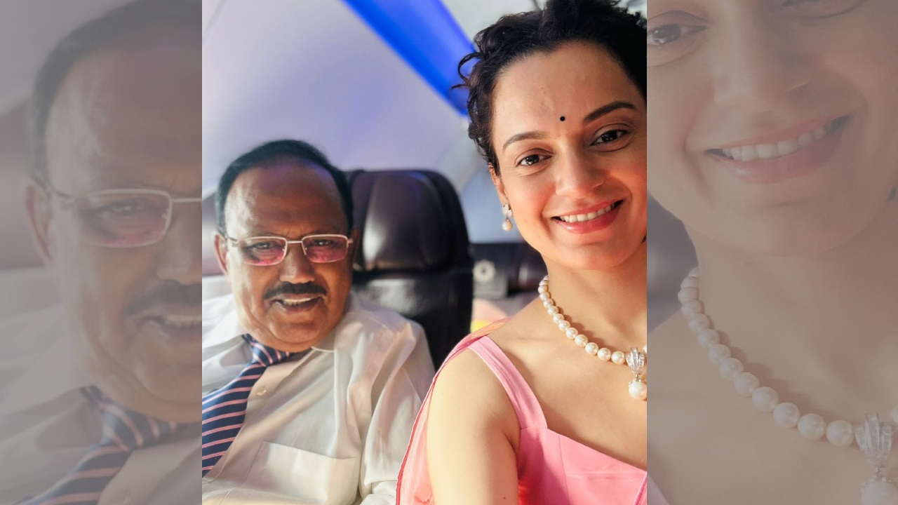 Kangana Ranaut, aka Tejas Gill met honorable Ajit Doval during the promotion of Tejas, says, "I got to meet sir who is every soldier’s inspiration" 863846