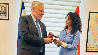 Kangana Ranaut, aka Tejas Gill, visits Israel embassy , meets ambassador Naor Gilon, ahead of the Tejas release