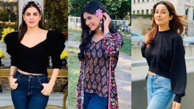 Keep it easy-peasy with simple jeans top! Pranali Rathod, Shraddha Arya & Shehnaaz Gill’s picks