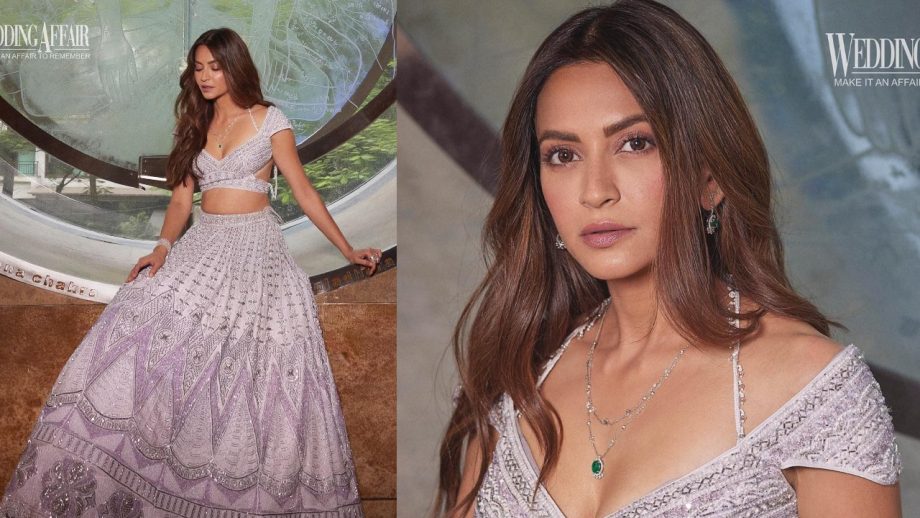 Kriti Kharbanda Exudes Glamour In Stones Embedded Lehenga Set, See Photos 863282