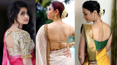 Lead The Trend In Back Neck Latest Blouse Design: Anupama Parameswaran, Tamannaah Bhatia & Srinidhi Shetty