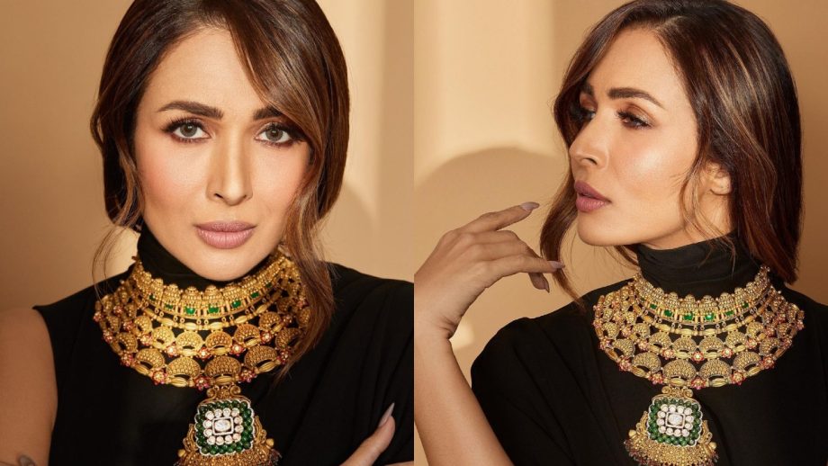 Malaika Arora drips with glam in heavy gold choker neckpiece and black ensemble 865422