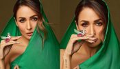 Malaika Arora turns regal in green ensemble with peacock shaped cocktail ring