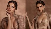 MAMI: Tara Sutaria turns regal in gold embroidered corset co ord set