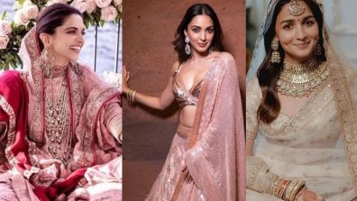 Master the art of bridal lehenga poses! Deepika Padukone, Kiara Advani & Alia Bhatt’s show how