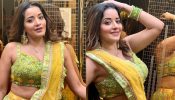 Monalisa’s Radiates Charm In Yellow-Green Lehenga With Jhumkas, See Photos