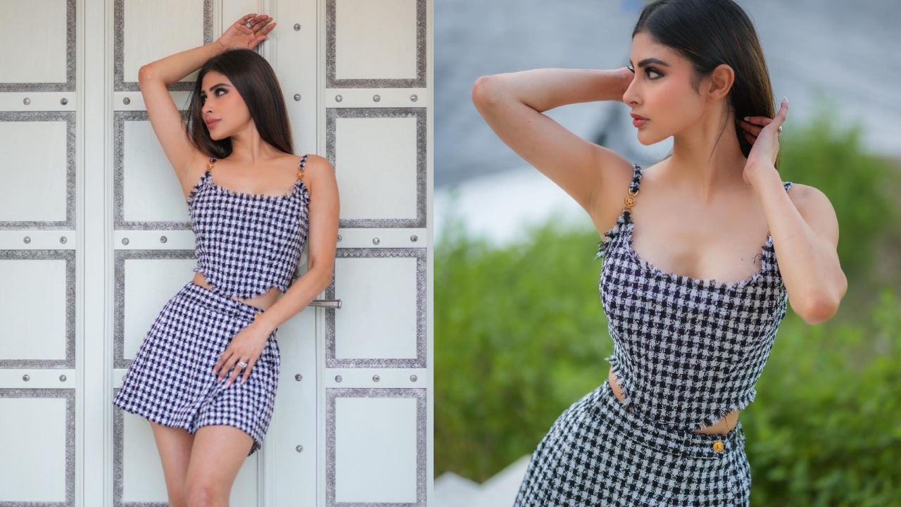 Mouni Roy's chic checkered outfit wins hearts on social media 860193