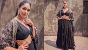 Mrunal Thakur is beauty personified in classic black dori embroidery lehenga choli, check out