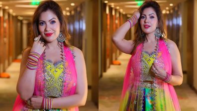 Navratri 2023: Munmun Dutta Stuns In Multicolored Lehenga, Check Photos