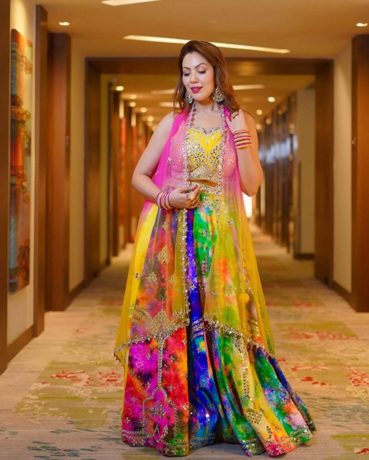 Navratri 2023: Munmun Dutta Stuns In Multicolored Lehenga, Check Photos 863030