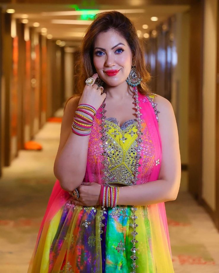 Navratri 2023: Munmun Dutta Stuns In Multicolored Lehenga, Check Photos 863031