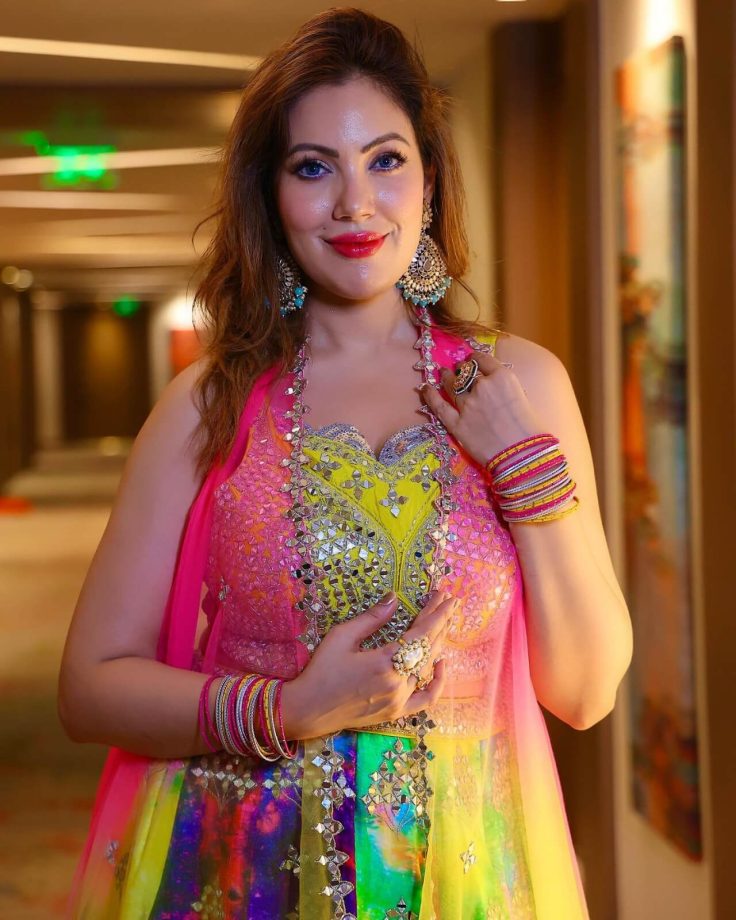 Navratri 2023: Munmun Dutta Stuns In Multicolored Lehenga, Check Photos 863033