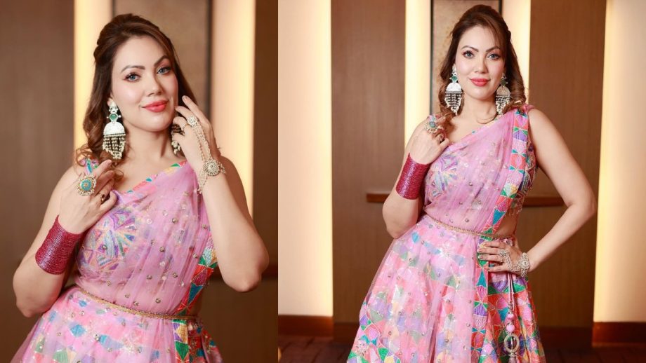 Navratri Special: TMKOC'S Munmun Dutta Looks 'Garba' Ready In Colorful Chaniya Choli, Take A Look 863286