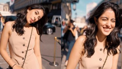 Navya Nanda calls it ‘chic n sunkissed’ in classic beige midi dress, checkout photos