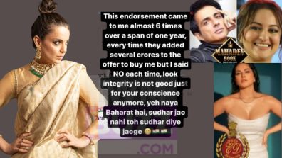 “Naya Bharat,” Kangana Ranaut takes dig as ED summons Sonu Sood, Ranbir Kapoor and others in tie with Mahadev Betting App scam