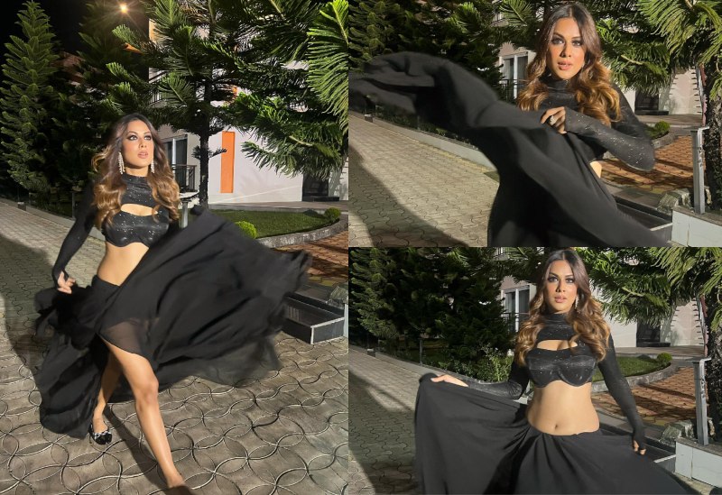 Nia Sharma Dazzles In All-Black Look for Halloween 865488