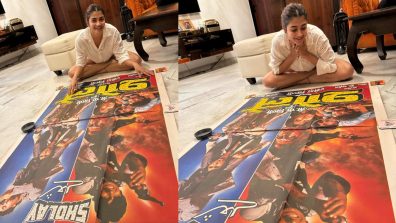 Nostalgia on heights! Pooja Hegde finds out iconic ‘Sholay’ poster, Checkout