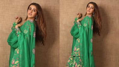 Nupur Sanon personifies beauty in a stunning Rs. 36900 green kurta and gharara set [Photos]